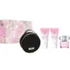 Versace Bright Crystal darilni set, toaletna voda 90 ml + losjon za telo 100 ml + gel za prhanje 100 ml + torbica